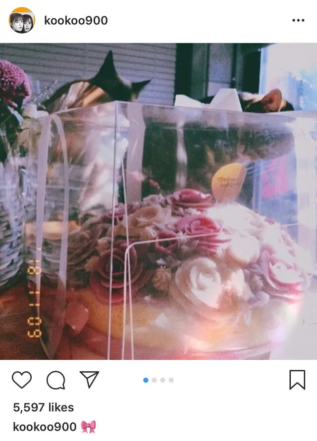 9 de noviembre del 2019. Goo Hye Sun publica los regalos que Ahn Jae Hyun le hizo por su cumpleaños.