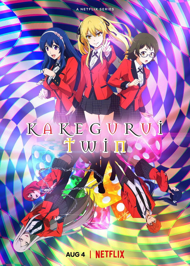 “Kakegurui Twin”: revelan el primer tráiler del spin-off del anime de apuestas de Netflix