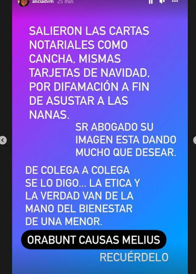 La exchica reality Andrea San Martín envió carta notarial a las trabajadoras que la acusaron de agredir a su primogénita. Foto: Captura / Instagram