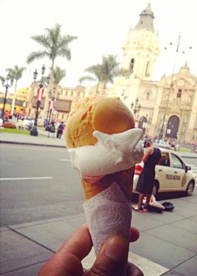  Así es el helado de Pizza Palace. Foto: difusión   