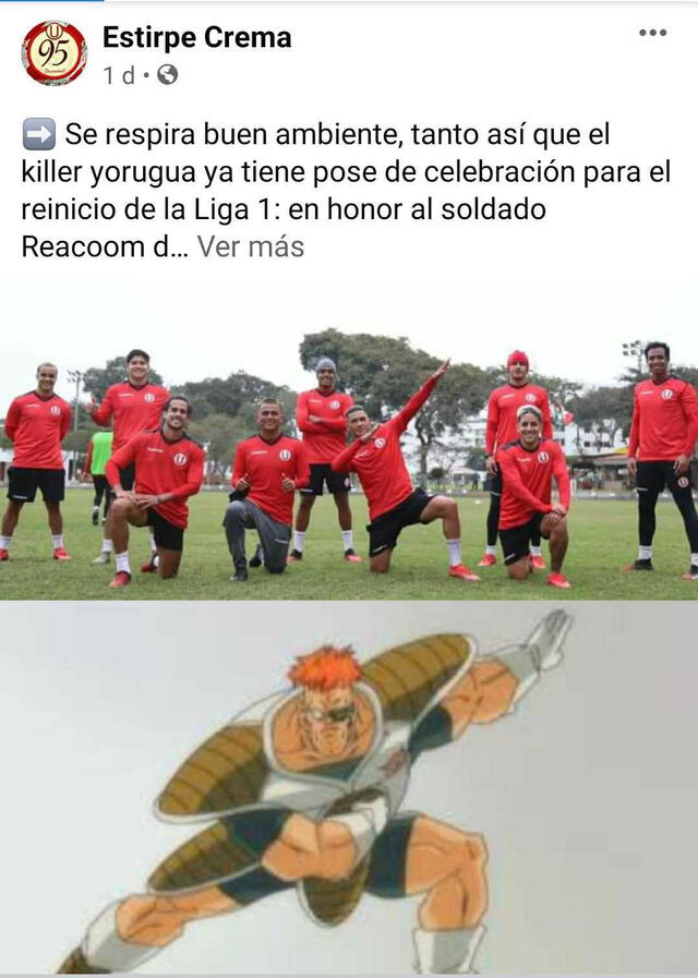 Universitario: Jonathan Dos Santos hace peculiar celebración similar a personaje de Dragon Ball Z