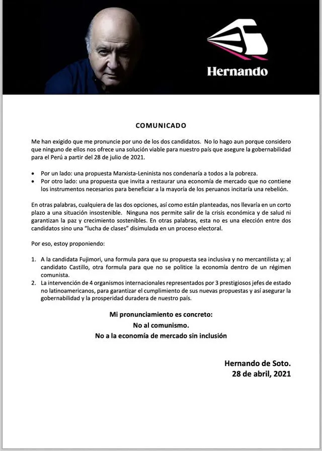 Pronunciamiento de Hernando de Soto