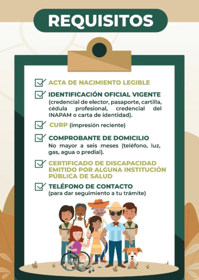 Requisitos para acceder a la Pensión para el Bienestar de las Personas con Discapacidad Permanente. | Gobierno de México Requisitos para acceder a la Pensión para el Bienestar de las Personas con Discapacidad Permanente. | Gobierno de México