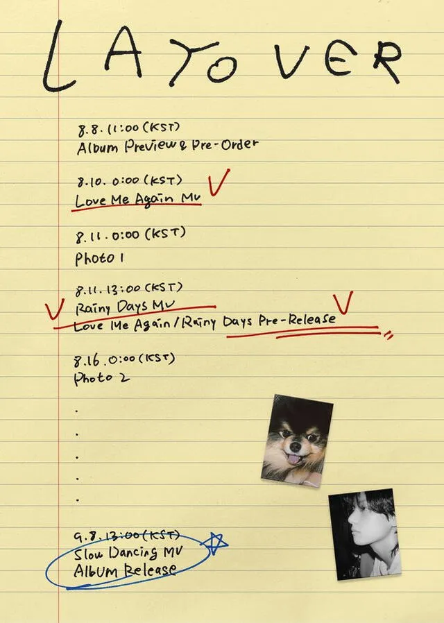 BTS: calendario oficial de actividades para el debut solista de Taehyung BTS: calendario oficial de actividades para el debut solista de Taehyung