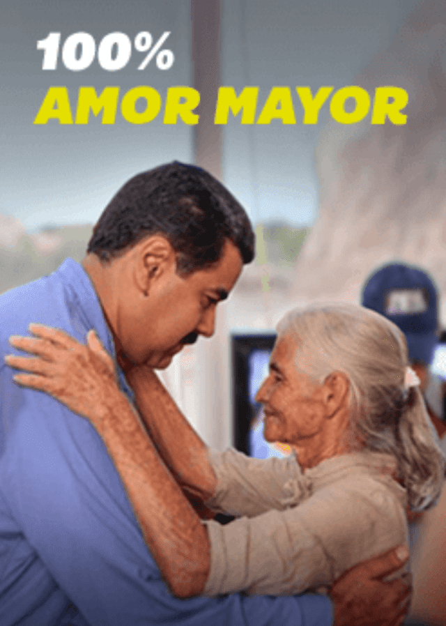  El Gobierno de Nicolás Maduro entregó el Bono Amor Mayor en febrero 2024. Foto: Canal Patria Digital   