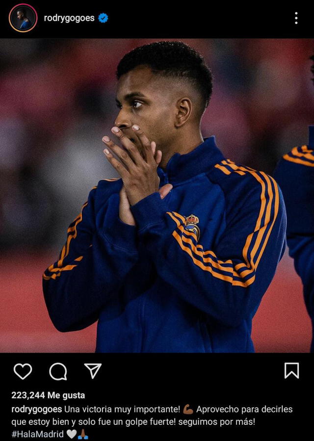 Rodrygo llegó al Real Madrid en 2019. Foto: Captura Instagram Rodrygo