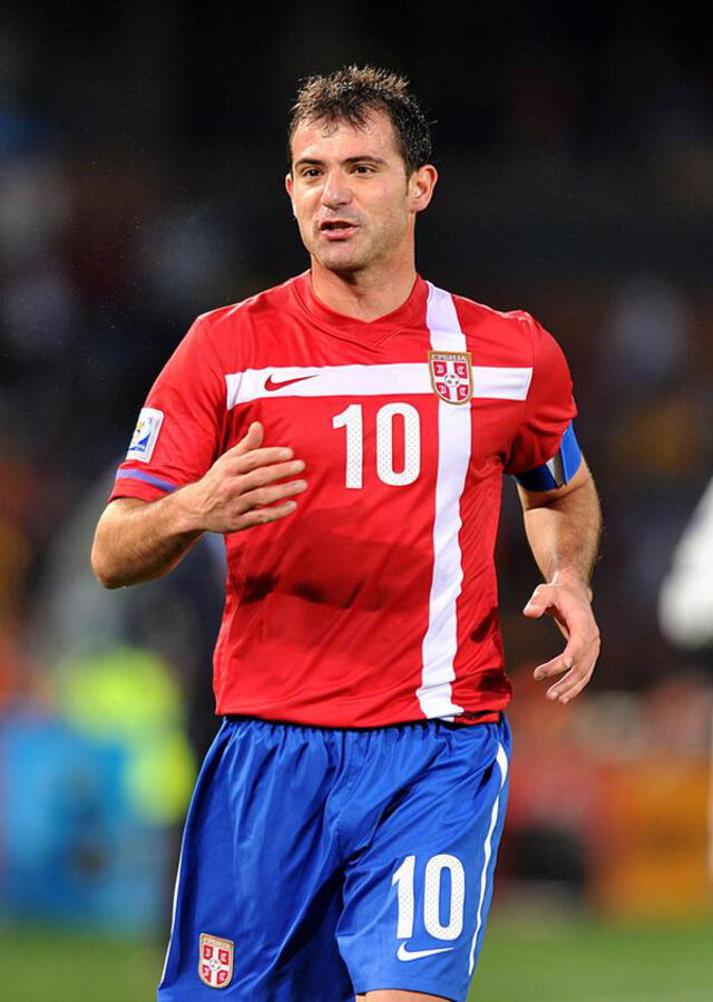 Stankovic con la selección de Serbia. Foto: difusión