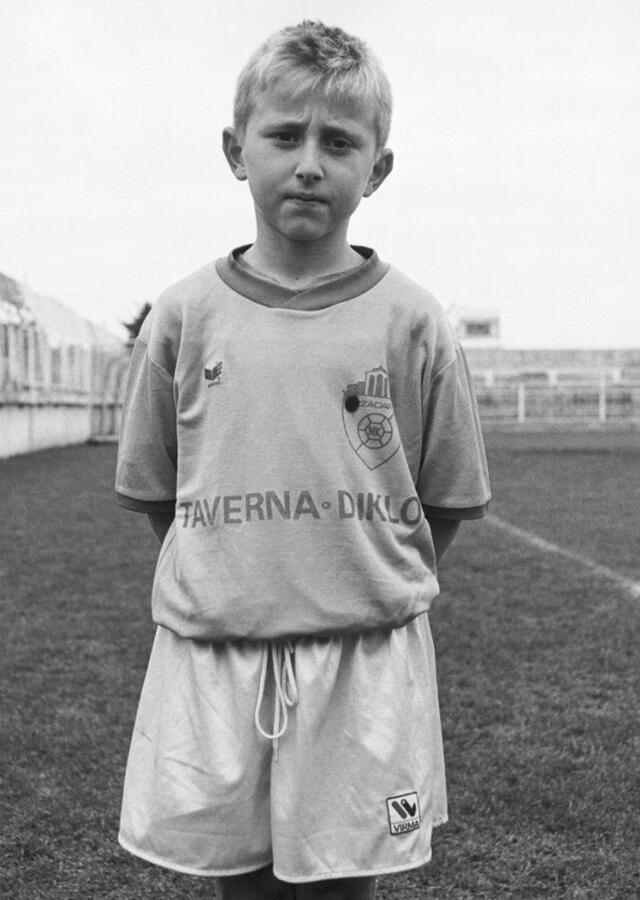 Luka Modric de niño. Foto: Difusión