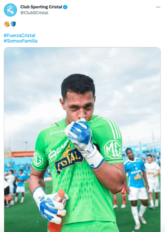 Renato Solís fue formado en las divisiones inferiores de Sporting Cristal. Foto: Twitter/Sporting Cristal.   