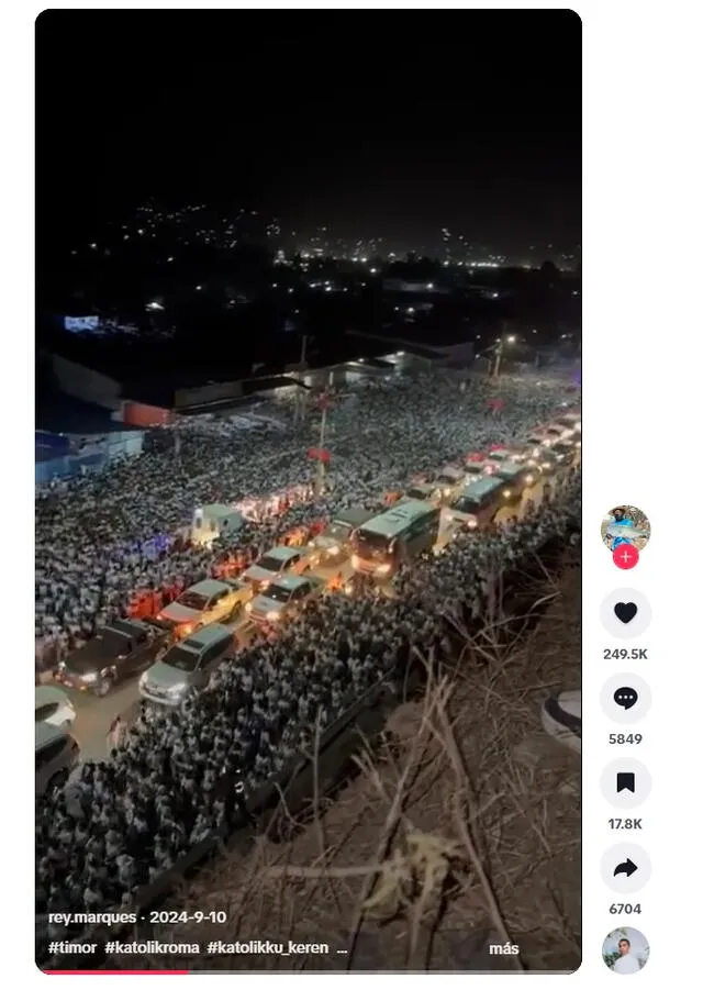 <em>Primer registro del video viral, que narra un contexto distinto. Foto: captura de TikTok</em> <em>Primer registro del video viral, que narra un contexto distinto. Foto: captura de TikTok</em>
