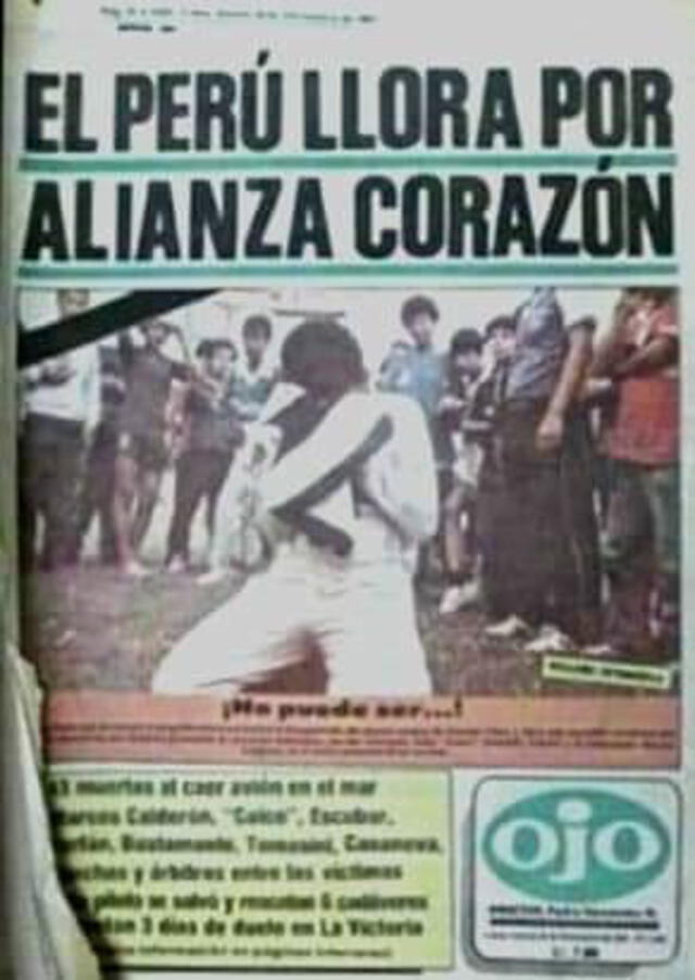 El plantel de Alianza Lima de 1987 falleció en un accidente aéreo. Foto: Twitter Alianza Antifa