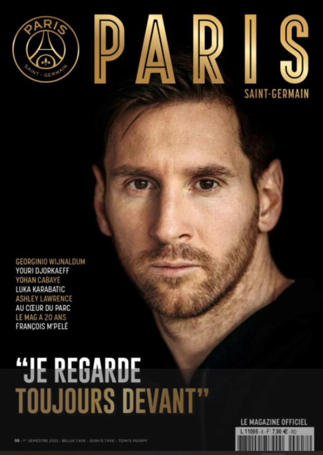 Revista edición especial con portada de Messi. Foto: PSG
