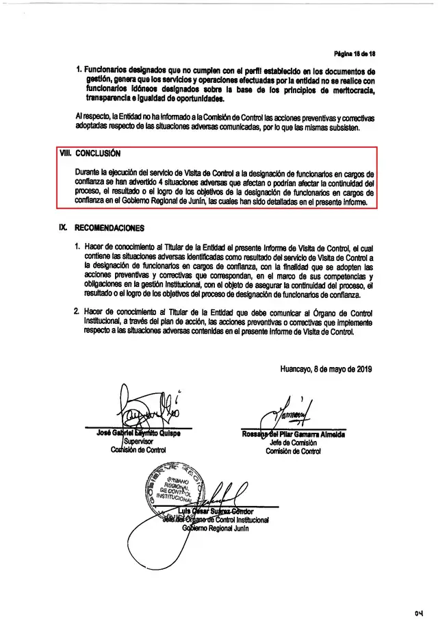 documento junin