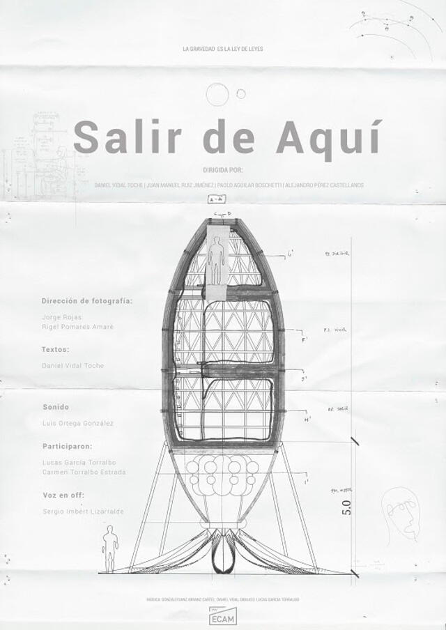 Afiche de Salir de aquí. Créditos: ECAM