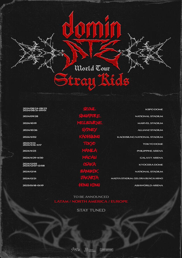 Fechas de conciertos de Stray kids. Foto: X/Stray kids   