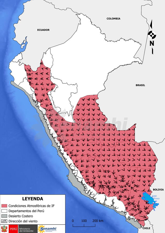  Senamhi identifica regiones donde se registran incendios forestales. Foto: Senamhi    