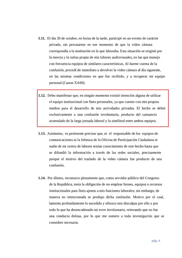  Descargos de Daniel Luza Amésquita ante el JEE   