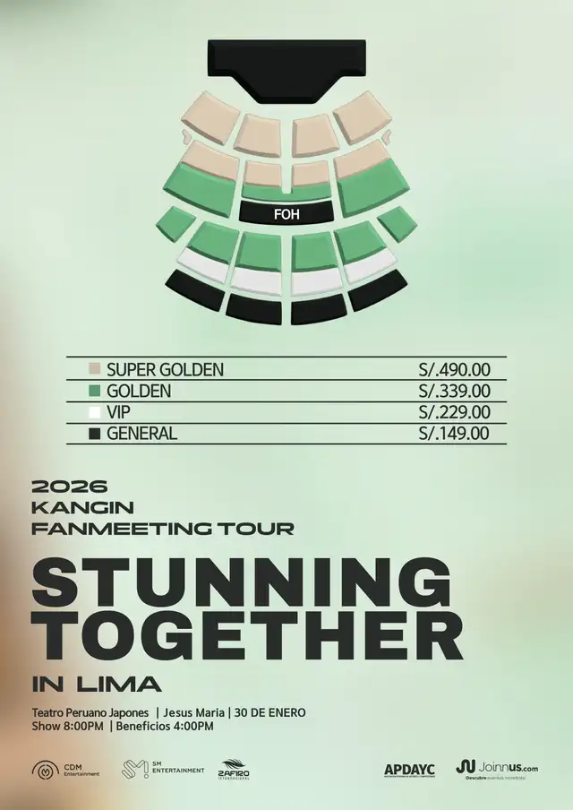 Entradas para el concierto de Kangin en Perú 2026. Foto: difusión Entradas para el concierto de Kangin en Perú 2026. Foto: difusión