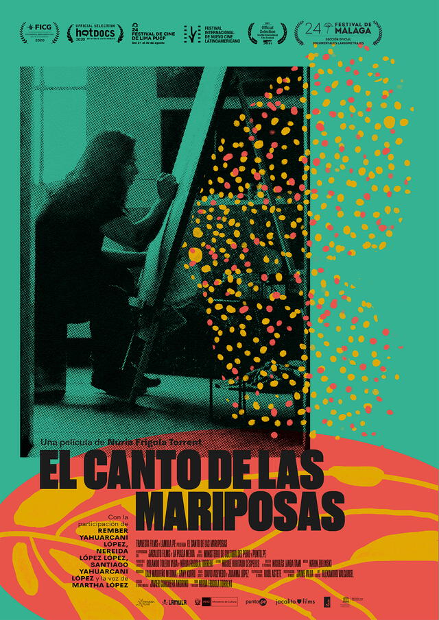 "El canto de las mariposas", póster oficial. Foto: LABPCA