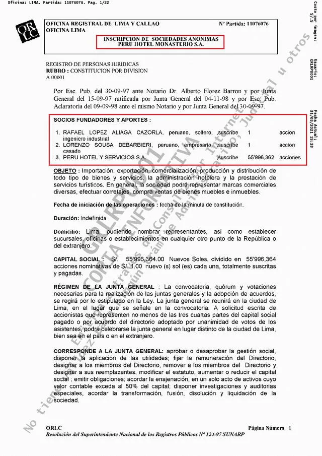 Documentos López Aliaga