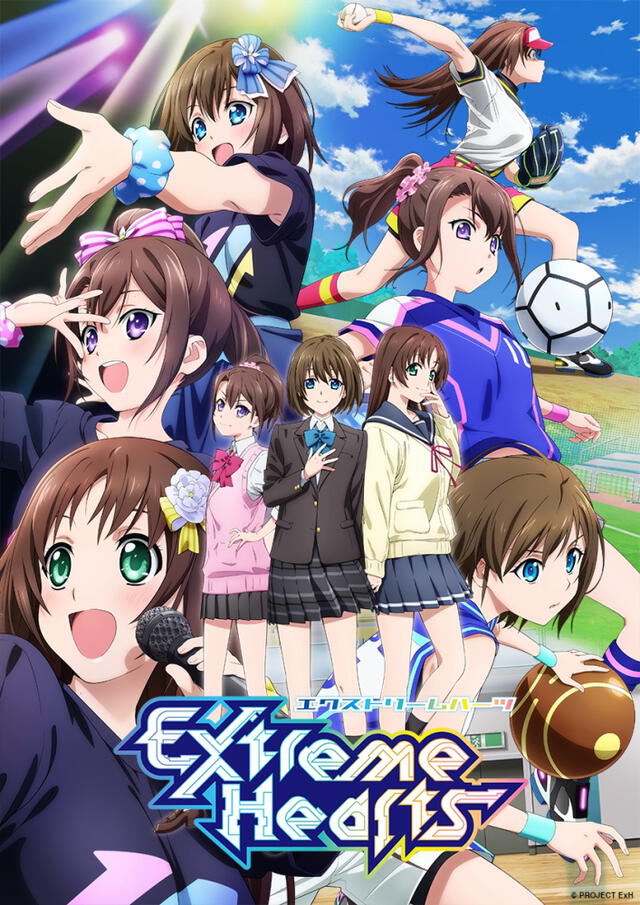 “Extreme Hearts”: revelan nuevo visual del anime original de waifus y deportes del futuro