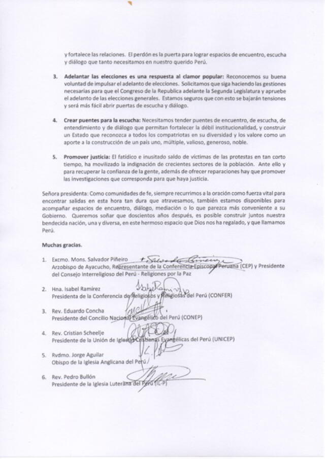 Asuntos abordados por la Consejo Interreligioso. Foto: Consejo Interreligioso del Perú - Religiones por la Paz/Facebook