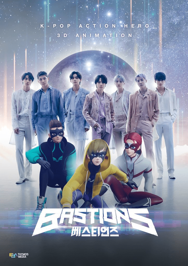 BTS en el póster de "Bastions". Foto: Thymos Media   