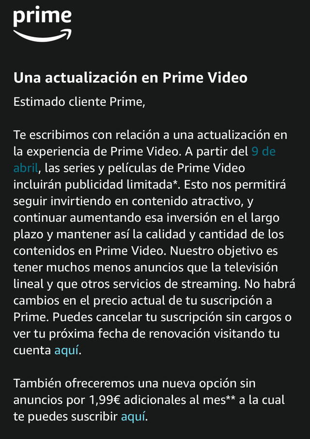  Prime Video en España. Foto: X   