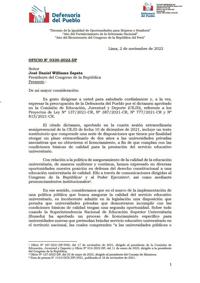 Documento Defensoría