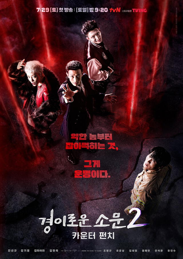 Nuevos villanos en 'The uncanny counter 2'. Foto: tvN   