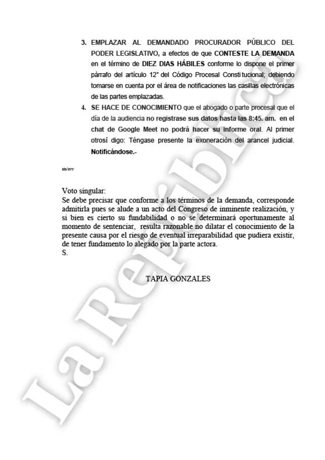  PJ admite a trámite la demanda de amparo de la JNJ. Foto: La República    