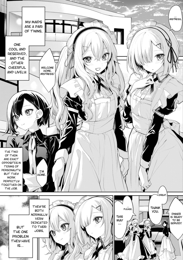 “Mistress and Twin Maids”: conoce el nuevo manga yuri y ecchi que te alegrará el día