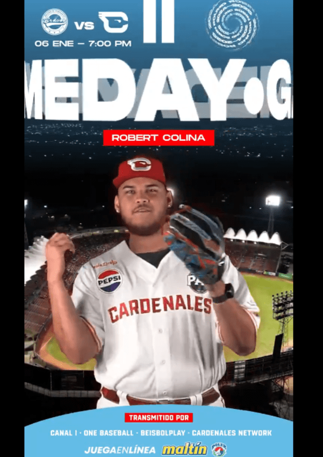 Colina ya fue oficializado como el abridor larense. Foto: Cardenales 