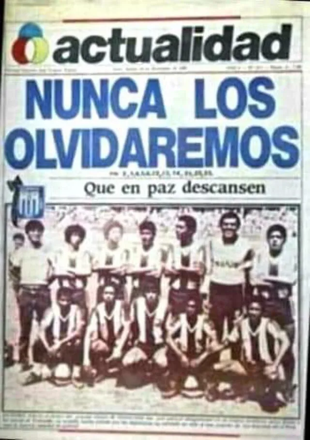 El plantel de Alianza Lima de 1987 falleció en un accidente aéreo. Foto: Twitter Alianza Antifa