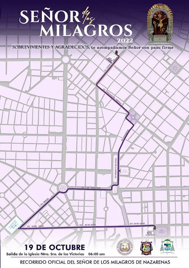 ¿Qué Días Sale El Señor De Los Milagros? Conoce Las Fechas Y Las Rutas ...