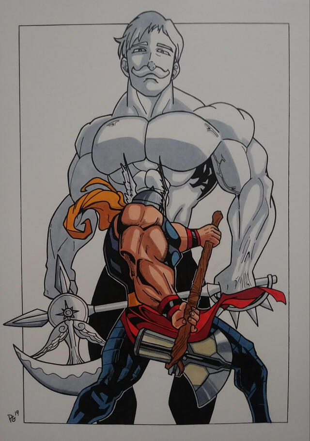 Thor vs Escanor. Foto: Reddit