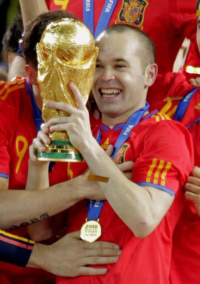 Iniesta marcó el gol del triunfo que le permitió salir campeón a España en el Mundial de Sudáfrica 2010. Foto: FIFA   