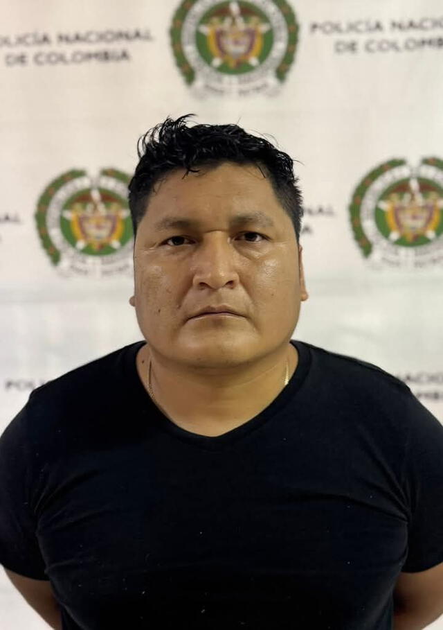 Cuchillo” captured in Colombia; will be deported to Peru to face charges for Pataz massacre. Photo: National Police of Colombia Cuchillo” captured in Colombia; will be deported to Peru to face charges for Pataz massacre. Photo: National Police of Colombia