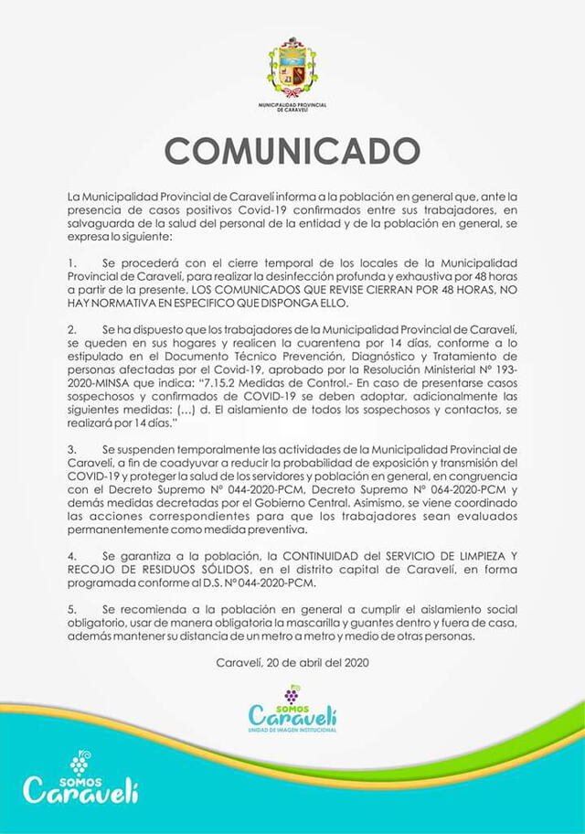 Comunicado