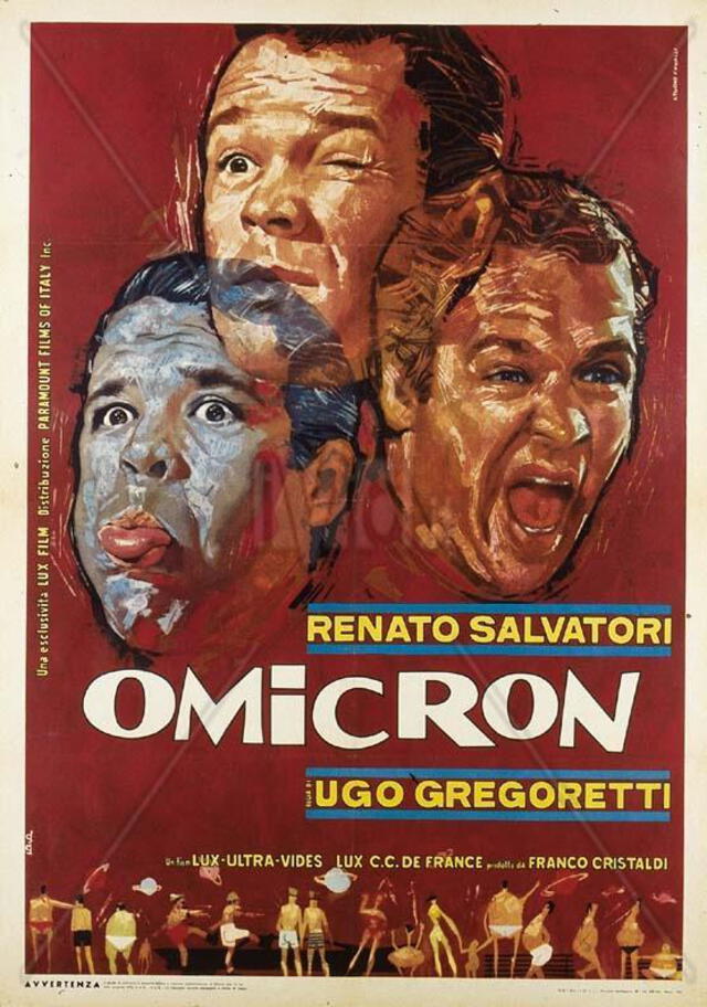 Afiche original de la película Omicron. 1963. Ugo Gregoretti. Fuente: FilmAffinity, Omicron.