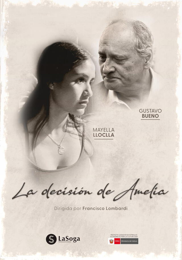 La decisión de Amelia es la última película de Francisco Lombardi y se presentó en el Festival del Cine de Lima.