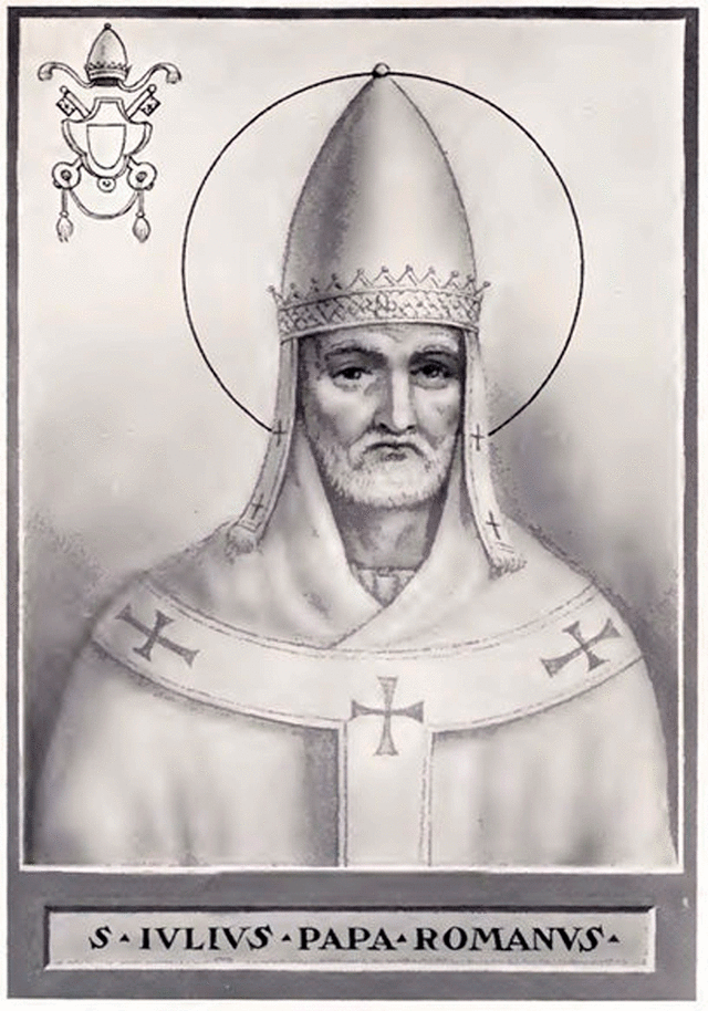 El papa Julio I solicitó conmemorar la Navidad en 25 de diciembre. Foto: The Catholic Publication Society of America
