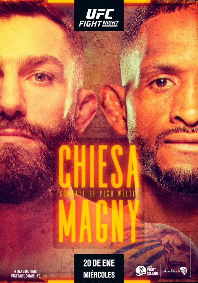 Chiesa vs. Magny por el UFC Fight Island 8. Foto: UFC