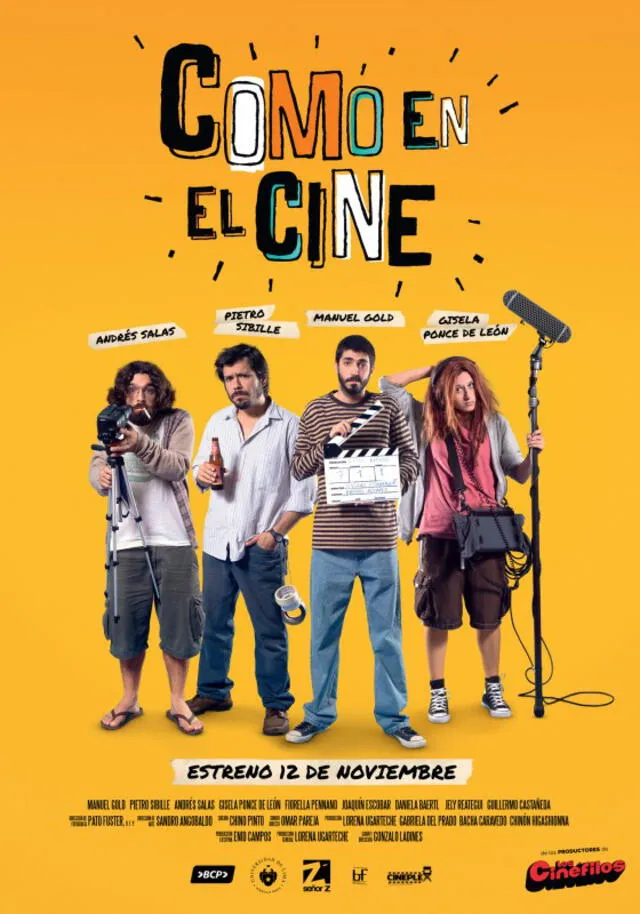 Poster oficial de "Como en el cine". Foto: Señor Z