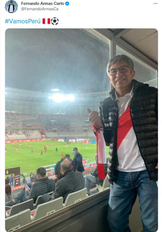 Fernando Armas compartió su experiencia en un estadio luego de varios meses.