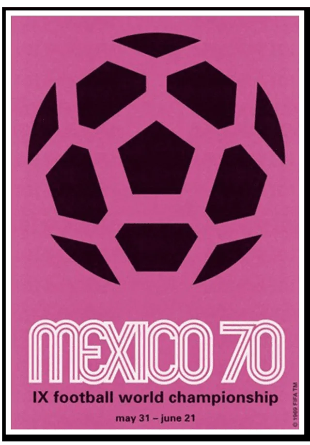 Afiche del mundial México 1970. Foto: Fifa