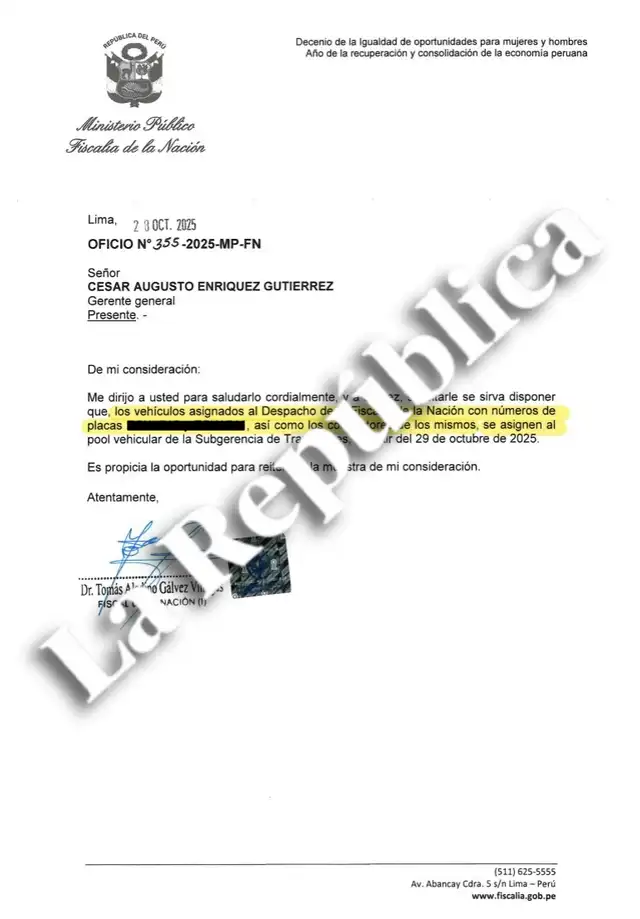 Gálvez decidió retirar vehículos y choferes asignados a Delia Espinoza. Foto: La República     Gálvez decidió retirar vehículos y choferes asignados a Delia Espinoza. Foto: La República