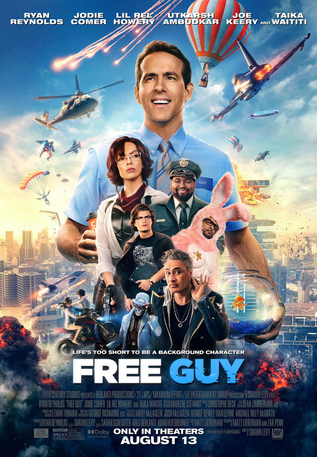 Free Guy póster oficial. Foto: Twitter/@FreeGuyMovie