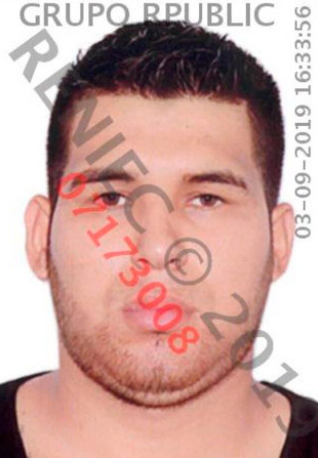 Roger Clinton Ortega Ortega (26) sería el presunto atacante. Según su ficha en el Reniec, viviría en La Victoria.