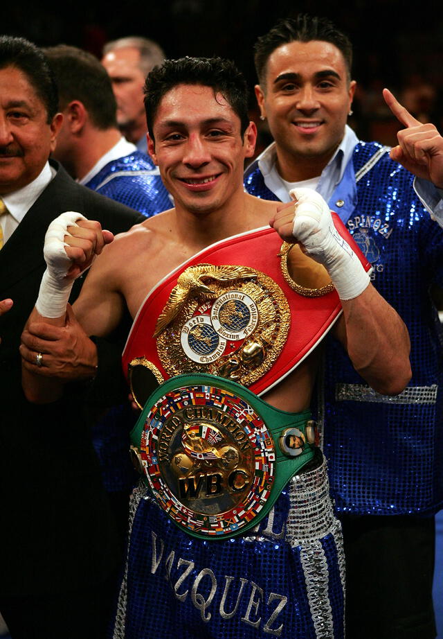 Israel Vásquez dejó el boxeo con unas importantes cifras: 44 victorias y cinco derrotas. Foto: AFP   